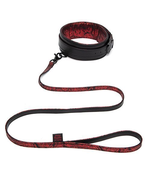 Поводок Fifty Shades of Grey Sweet Anticipation Reversible Faux Leather Collar and Lead FS83667 фото