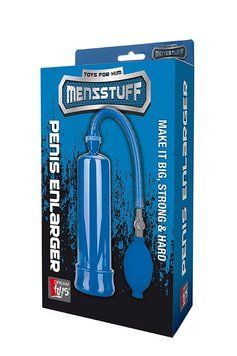 Вакуумна помпа із грушею Dream Toys MenzStuff Penis Enlarger для збільшення пеніса, синя DT20074 фото
