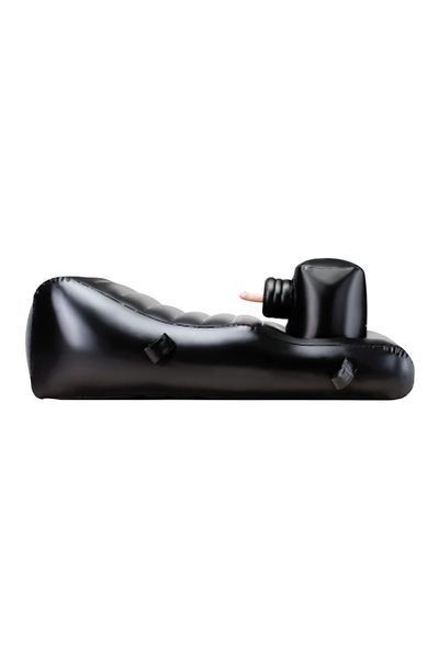 Ліжко для сексу надувне NMC Louisiana Lounger з трьома вібраторами, чорне 111385 T/ фото