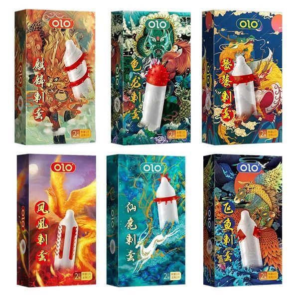 Презервативи з вусиками OLO FLYING KOI (у комплекті 1 презерватив + 1 кулька) OLO206806 фото