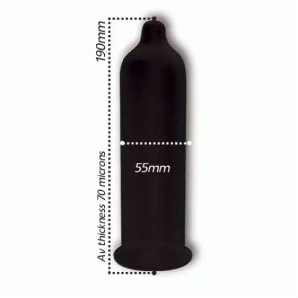 Презервативи чорного кольору Pasante Black Velvet латексні (ціна за упаковку, 144 шт.) 1085K фото