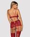 Комплект Obsessive Lividia 3 pcs set red S/M 410500 фото 2