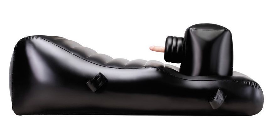 Ліжко для сексу надувне NMC Louisiana Lounger з трьома вібраторами, чорне 111385 T/ фото