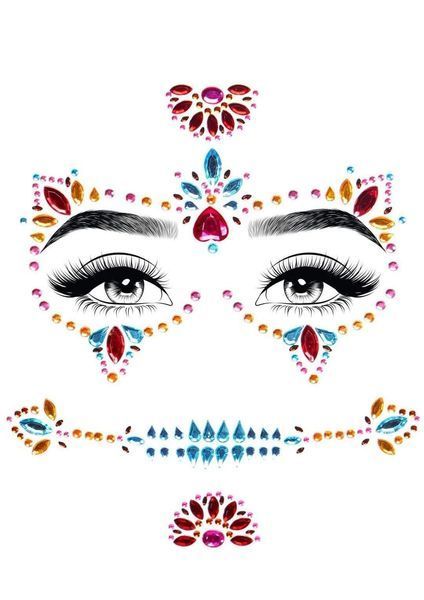 Наклейки для обличчя Leg Avenue DOTD face jewels sticker LA0201S фото