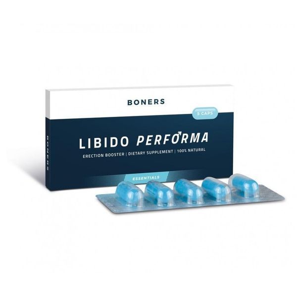 Таблетки для ерекції Boners Libido Performa Erection Booster, 5 шт BON106 фото