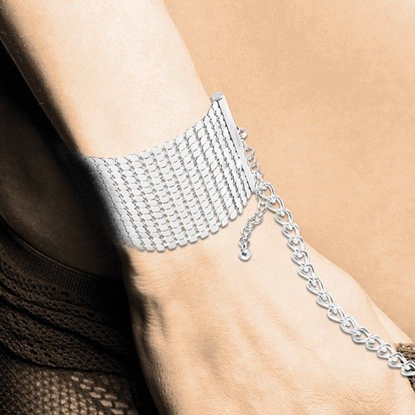 Браслети-наручники Bijoux Indiscrets срібні, OS B0200 фото
