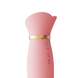Вібратор з ротацією і вакуумною стимуляцією ZALO ROSE Rabbit PINK ZL30141 фото 3