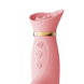 Вібратор з ротацією і вакуумною стимуляцією ZALO ROSE Rabbit PINK ZL30141 фото 2