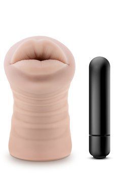 Мастурбатор в виде рта с вибропулей Blush M for Men Angie телесный T331159 фото