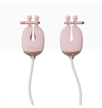 Затискачі для сосків з вібрацією Qingnan No.2 Vibrating Nipple Clamps Pink Q92017 фото