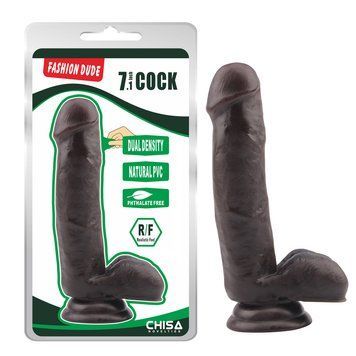 Фалоімітатор коричневий Chisa Fashion Dude 7.1 Cock CH74233 фото