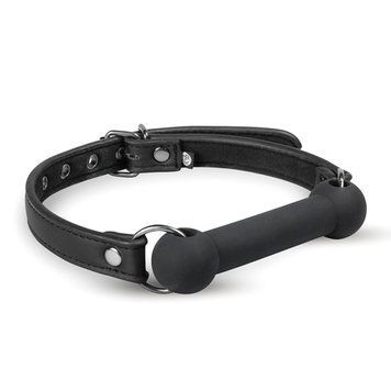 Кляп-вуздечка Easytoys, силіконовий, чорний, 1.7 см ET65389 фото