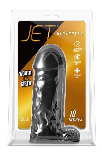 Фаллоимитатор Гигант JET DESTROYER CARBON METALLIC BLACK T331270 фото