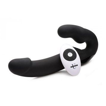 Безремневий страпон із пультом Urge Strapless Strap-On Vibrator чорний 30641 /AF707 фото