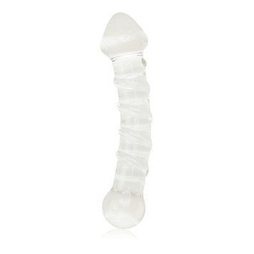 Фалоімітатор скляний 7" Glass Romance Clear 100510 фото