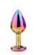 Dt21782 Райдужна анальна пробка GLEAMING LOVE MULTICOLOUR PLUG MEDIUM DT21782 фото 3