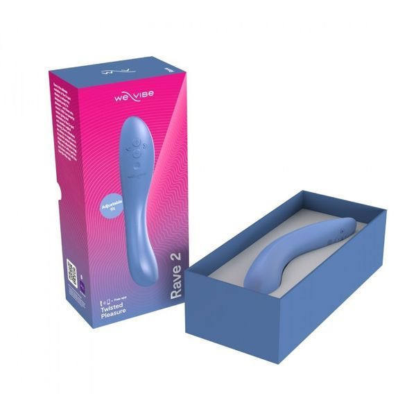 Вибратор для точки G Rave 2 We-Vibe, силиконовый, синий, 19.3 х 3 см 20048/WV20048 фото