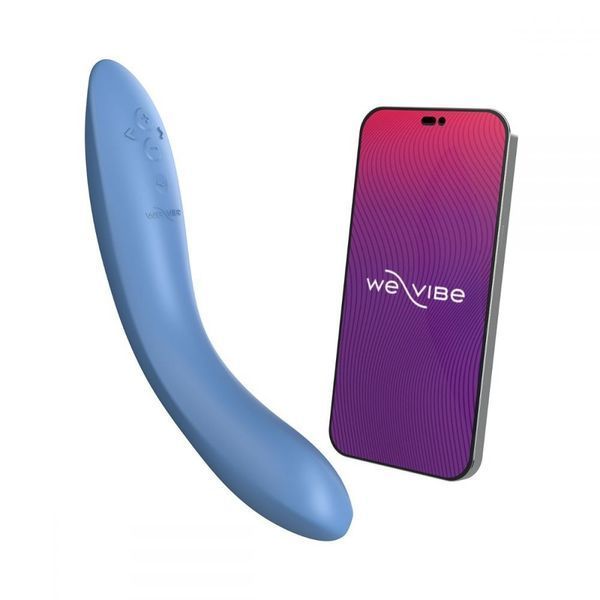 Вибратор для точки G Rave 2 We-Vibe, силиконовый, синий, 19.3 х 3 см 20048/WV20048 фото