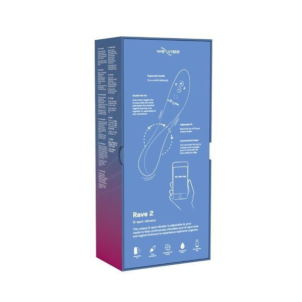 Вибратор для точки G Rave 2 We-Vibe, силиконовый, синий, 19.3 х 3 см 20048/WV20048 фото
