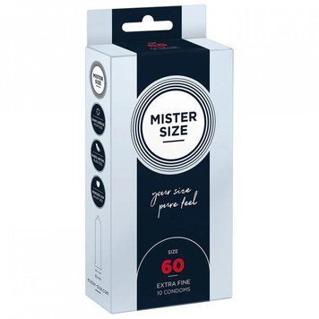 Презервативи латексні Mister Size 60 мм ультра тонкі (ціна за упаковку 10 шт.) 4137630000 фото