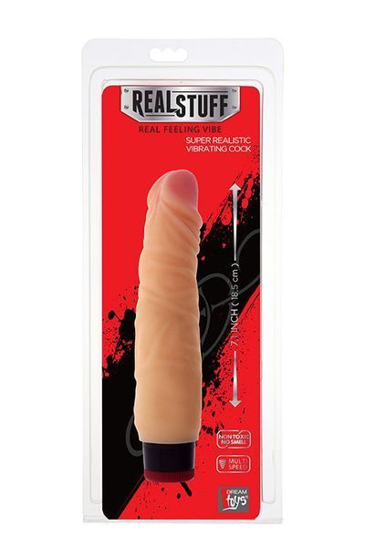 Вібромасажер REALISTX 7INCH VIBRATOR, FLESH DT20626 фото