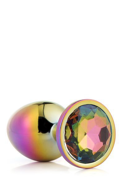 Dt21783 Райдужна анальна пробка GLEAMING LOVE MULTICOLOUR PLUG LARGE DT21783 фото