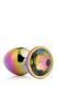 Dt21783 Райдужна анальна пробка GLEAMING LOVE MULTICOLOUR PLUG LARGE DT21783 фото 4