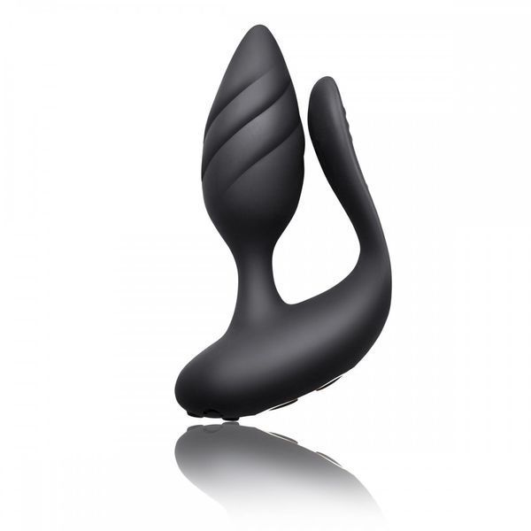 RO14587 вібратор для пар ROCKS-OFF-COCKTAIL DUAL MOTORED COUPLES TOY BLACK RO14587 фото
