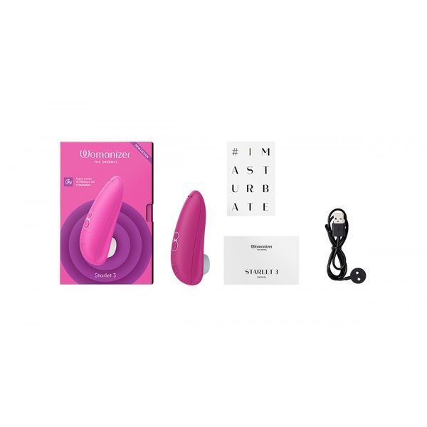 Вакуумний кліторальний стимулятор Womanizer Starlet 3 Pink W44086 фото
