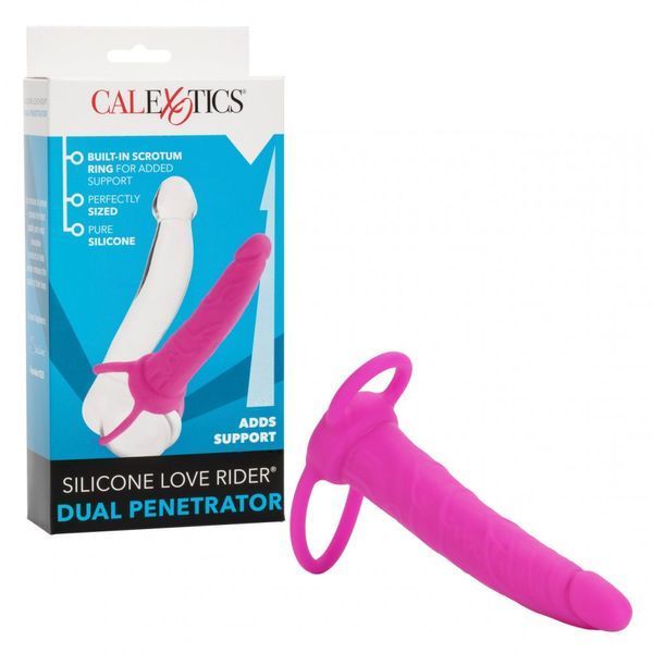 Насадка для подвійного проникнення California Exotic Silicone Love Rider Dual Penetrator CE12780 фото