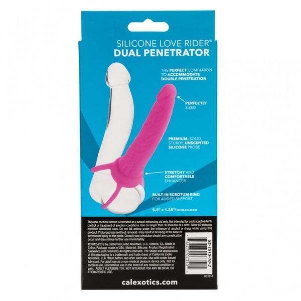 Насадка для подвійного проникнення California Exotic Silicone Love Rider Dual Penetrator CE12780 фото