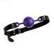 F61409 Кляп из экокожи Loveshop Latex BREATHABLE BALL GAG PURPLE F61409 фото 1