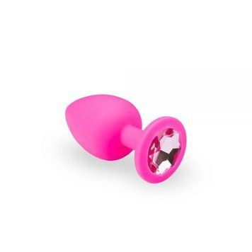 Анальная пробка Pink Silicone White S 28656 фото