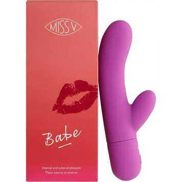 Вібратор-кролик Babe Pretty Violet Miss V, фіолетовий MSV50503 фото