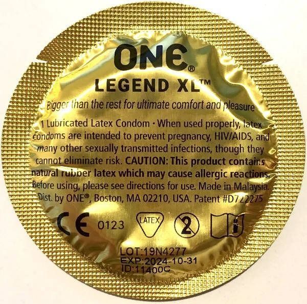 Набір презервативів великого розміру One Legend XL (ціна за 5 шт.) ONE212655 фото