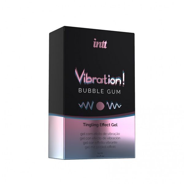 Рідкий вібратор Intt Vibration Bubble Gum зі смаком жуйки, 15 мл IN15486 фото