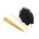 Перо для лоскотання з металевим батогом DS Fetish золото Whip Sex Feather 271600050 фото 2