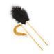 Перо для лоскотання з металевим батогом DS Fetish золото Whip Sex Feather 271600050 фото 1