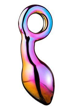Анальний плаг із боросилікатного скла GLAMOUR GLASS CHUNKY RING PLUG DT22024 фото