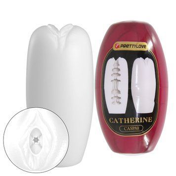 Мастурбатор вагина яйце PRETTY LOVE CATHERINE Caspar білий, 7.4 х 3.5 см BI-014832-4-2 фото