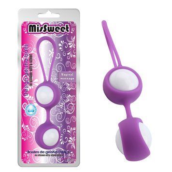 Вагінальні кульки Chisa MisSweet фіолетові 01322/CN-373201322 фото
