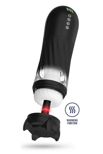 Вибромастурбатор в колбе автоматический Blush M for Men с подогревом, черный, 33 см B332104 фото