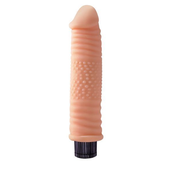 Вібратор реалістичний із рельєфом Chisa Real Touch XXX бежевий 01389 / cn-101801389 фото