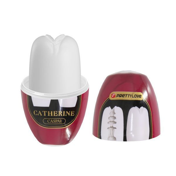 Мастурбатор вагина яйце PRETTY LOVE CATHERINE Caspar білий, 7.4 х 3.5 см BI-014832-4-2 фото