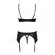 Комплект Obsessive Redella 3-pcs set black S/M 410121 фото 2