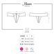 Трусики с интимным вырезом Obsessive MIAMOR S/M 410310 фото 7