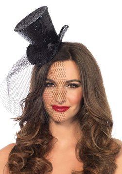 Міні-циліндр жіночий Mini Glitter Top Hat від Leg Avenue 2063 фото