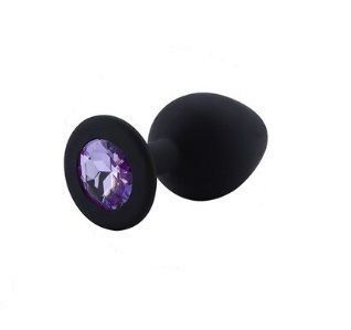 Анальная пробка Black Silicone light Violet, S 820173 фото