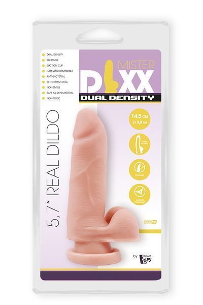 Фалоімітатор з подвійною щільністю Mr. DIXX 5.7INCH DUAL DENSITY DILDO DT21858 фото