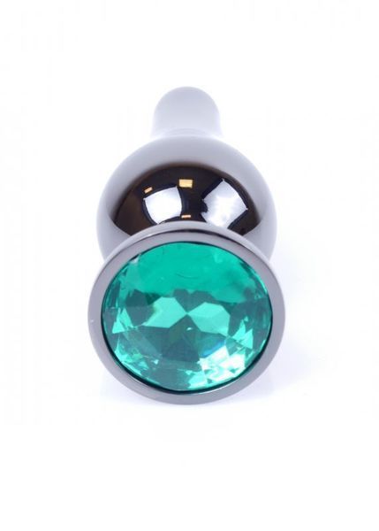 Анальная пробка с зеленым камнем Jewellery BS64060 фото